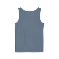 Stay Salty Blue Jean Tank Top - 100% Ringspun Cotton, Relaxed Fit, Comfort Colors 9360, Medium Fabric, Back View