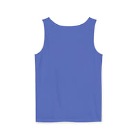 Flo Blue Tank Top - Aloha State of Mind, 100% Ringspun US Cotton, Relaxed Fit, Comfort Colors 9360, Rear View