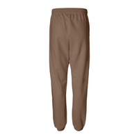 Espresso brown sweatpants with Salty Palm emblem, 100% ringspun cotton, relaxed fit, lightweight fleece, perfect for lounging.